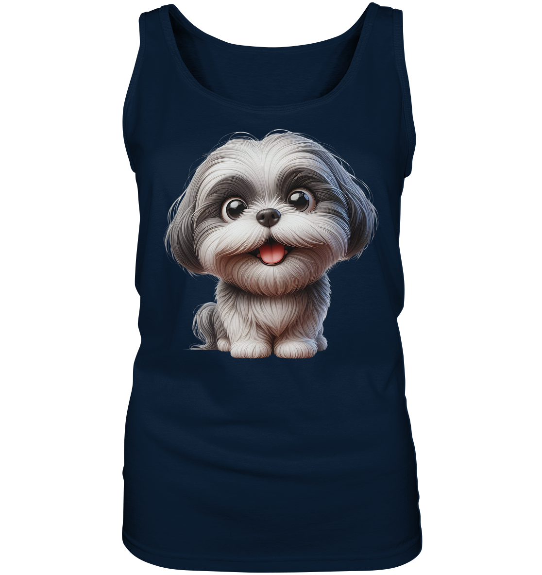 Shih Tzu Cartoon Dog - personalisierbar - Ladies Tank-Top