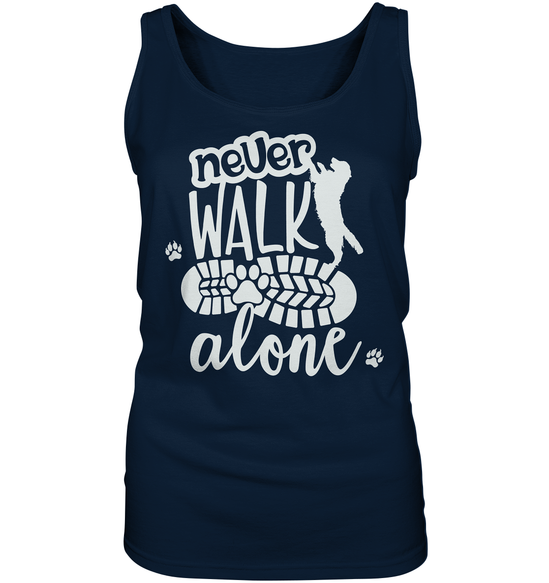 Hundefreunde You never walk alone - personalisierbar - Ladies Tank-Top