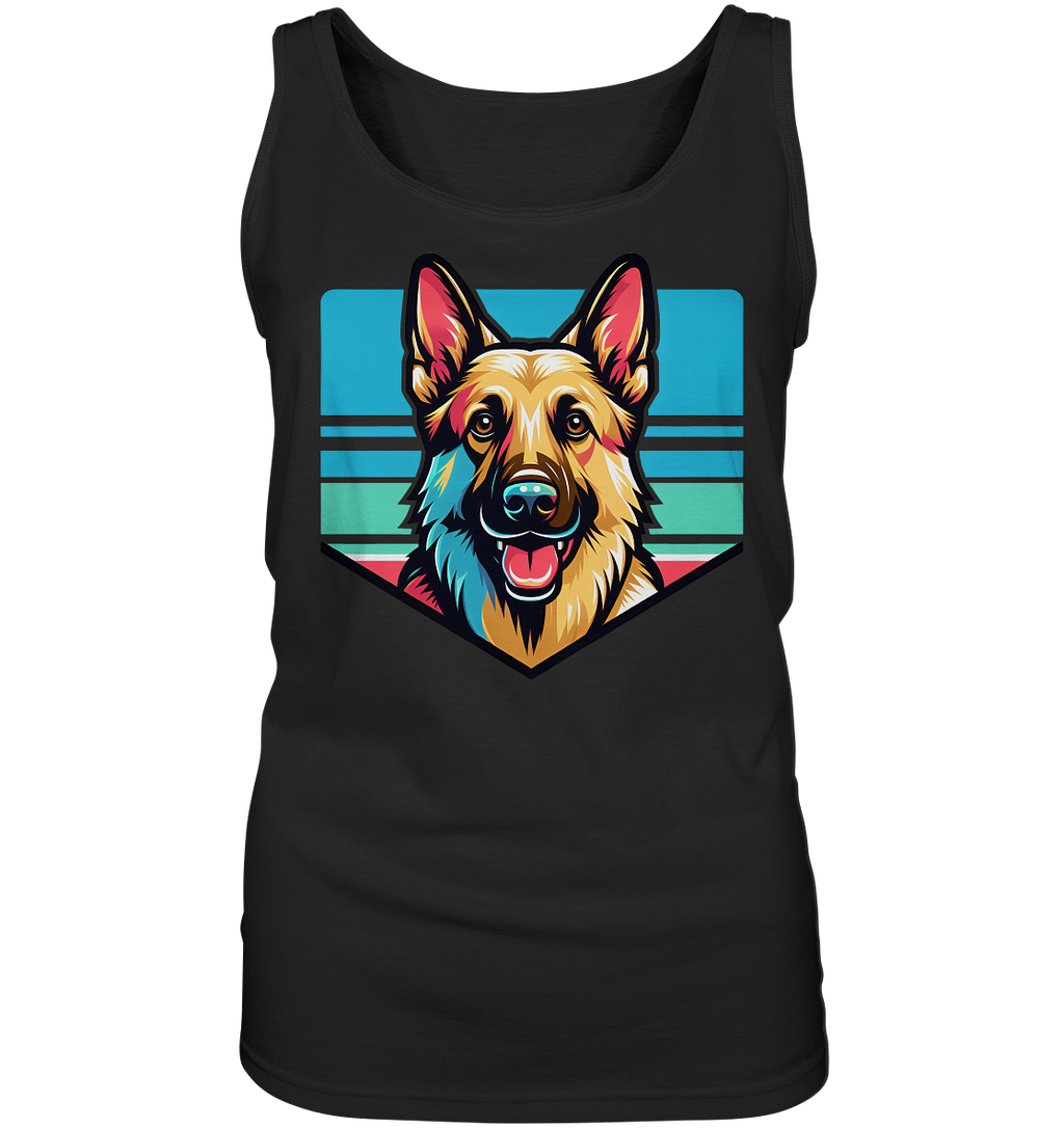 Schäferhund Pop Art - personalisierbar - Ladies Tank-Top