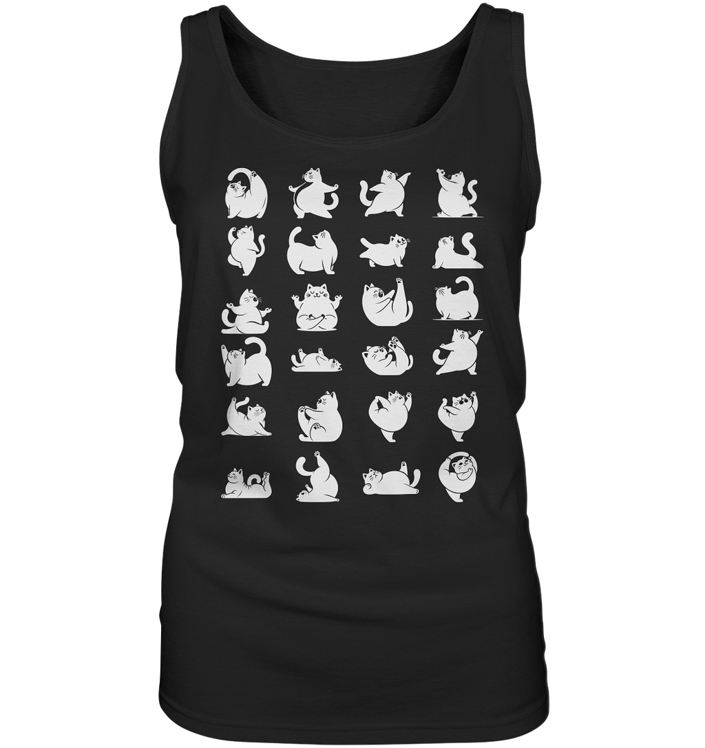 Katzen Yoga / Cat Yoga Fun - personalisierbar - Ladies Tank-Top