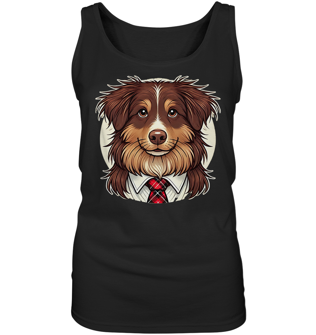 Cartoon Australian Shepherd  - Ladies Tank-Top