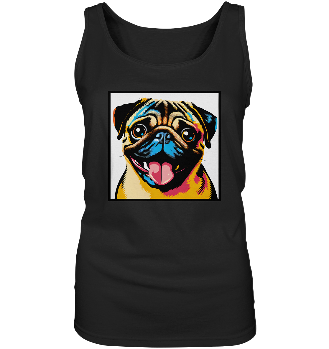 Mops Pop Art - Ladies Tank-Top