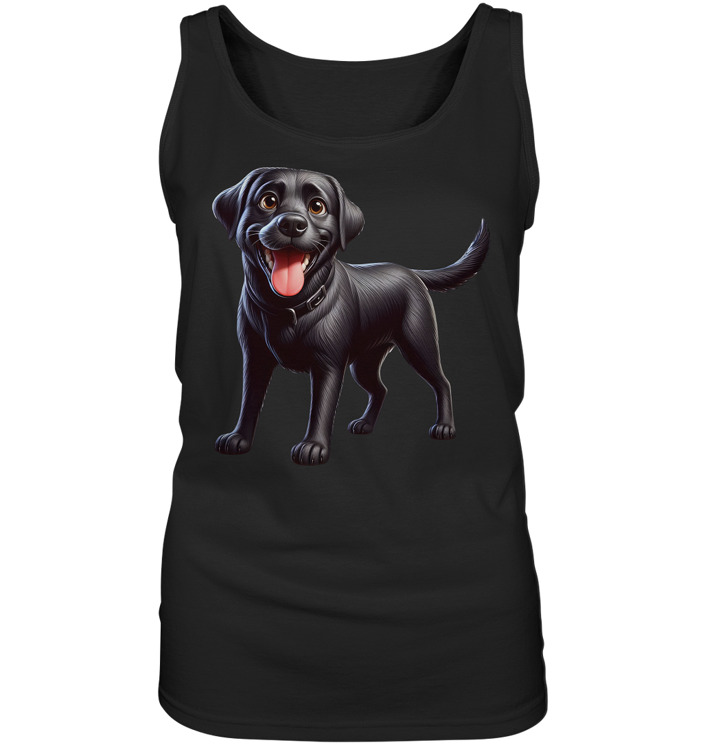 Cartoon Labrador Retreiver - personalisierbar - Ladies Tank-Top