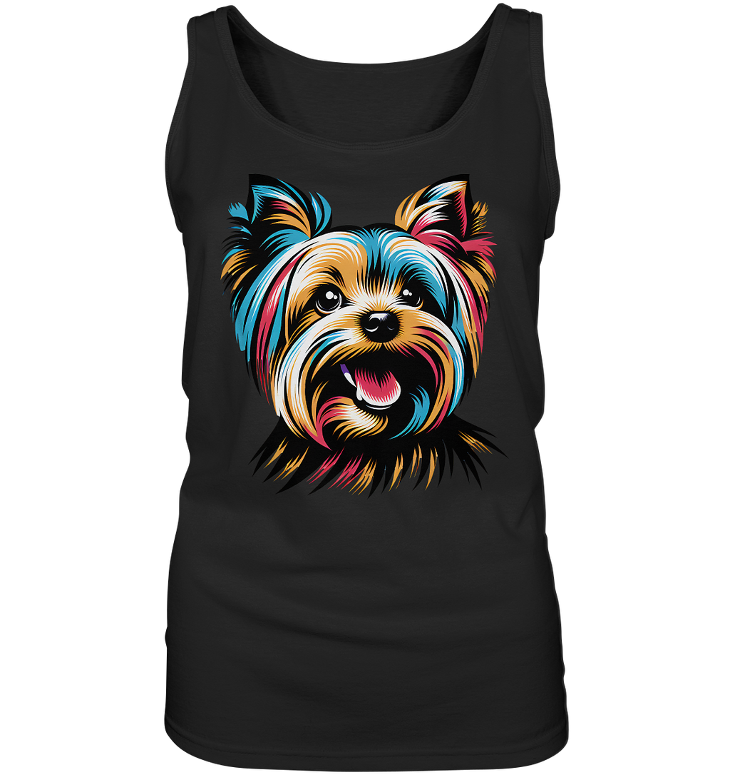 Yorkshire Terrier Pop Art - personalisierbar - Ladies Tank-Top