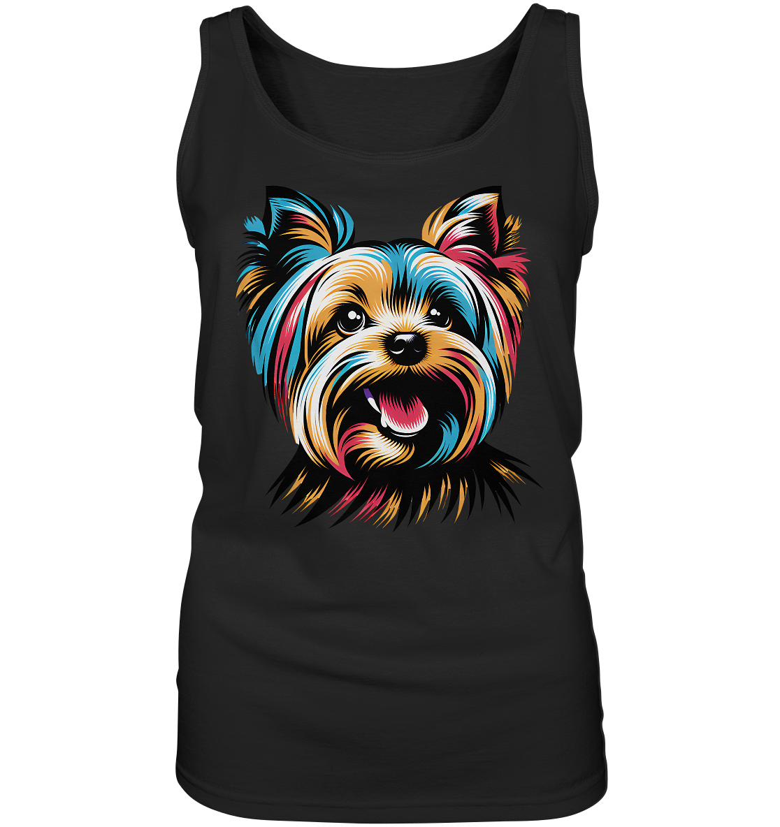 Yorkshire Terrier Pop Art - personalisierbar - Ladies Tank-Top