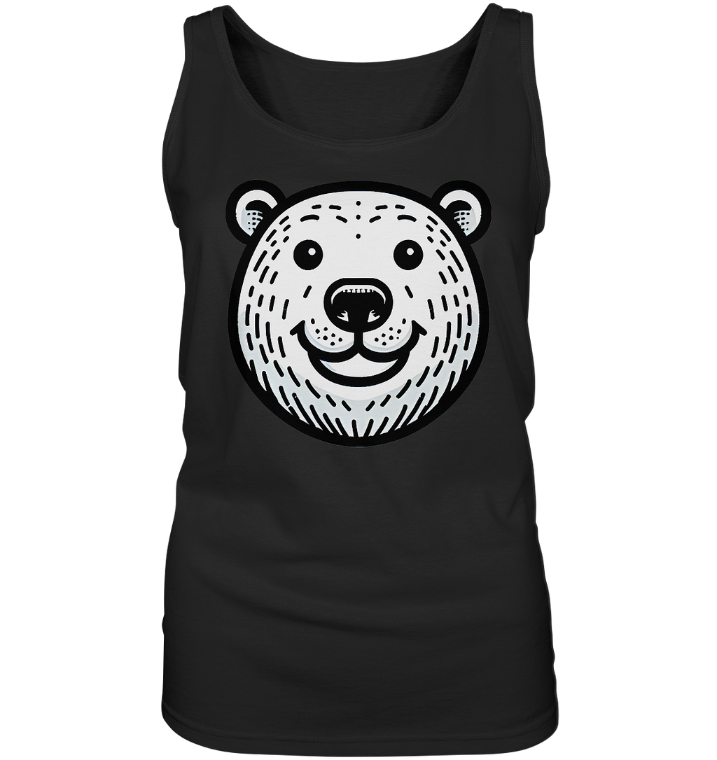 Lustiges Eisbär Gesicht   - personalisierbar  - Ladies Tank-Top