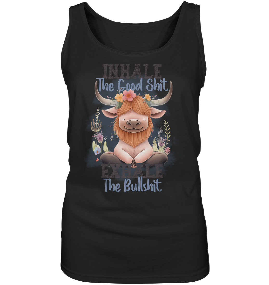 Yoga Highland Kuh - Ladies Tank-Top
