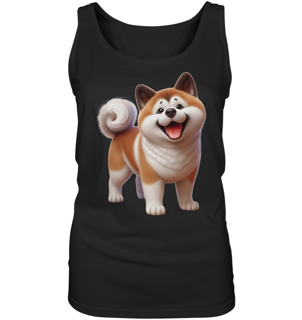 Akita Cartoon Hund personalisierbar - Ladies Tank-Top