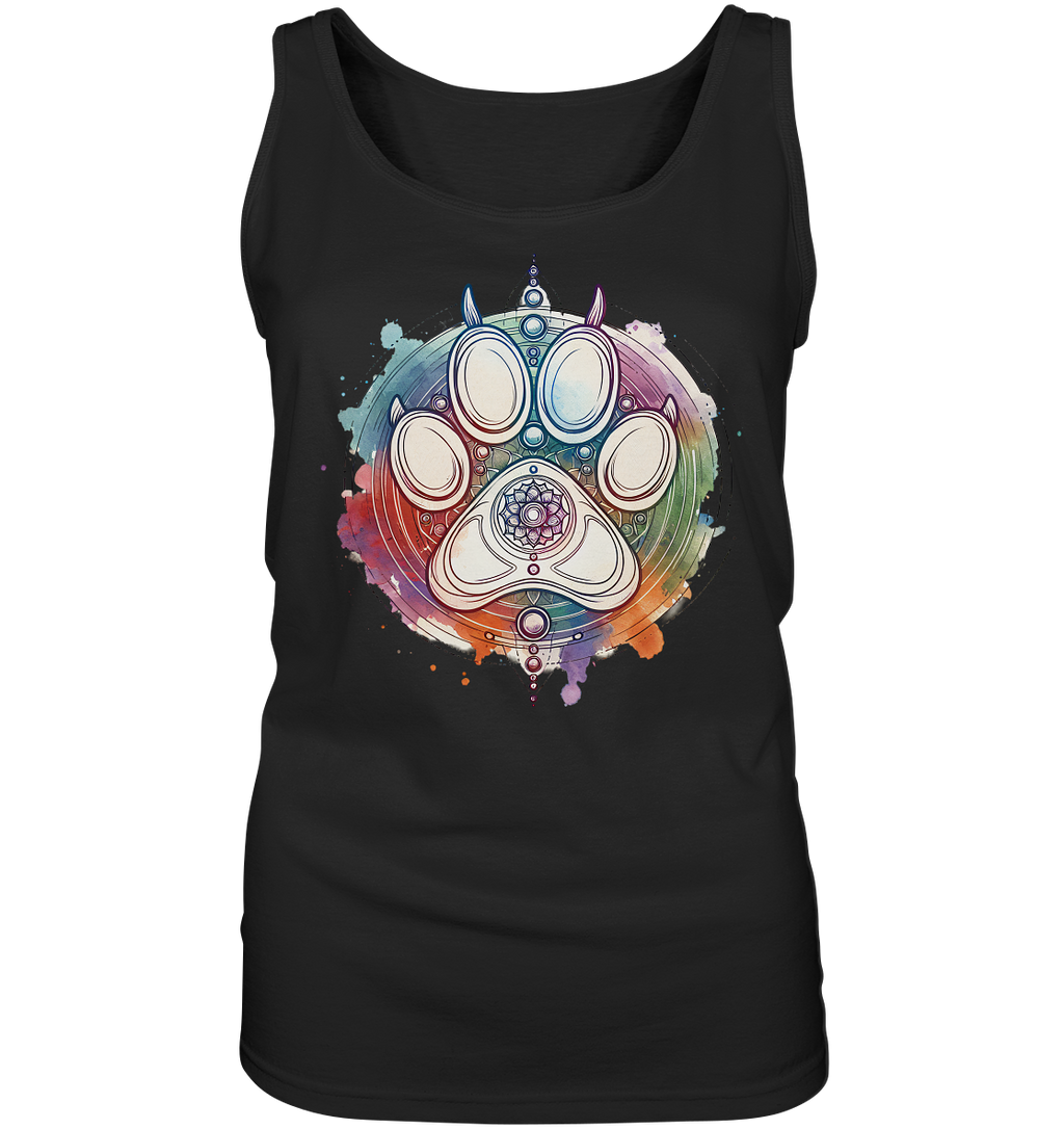 Modernes Design Chakra mit Pfote - Ladies Tank-Top