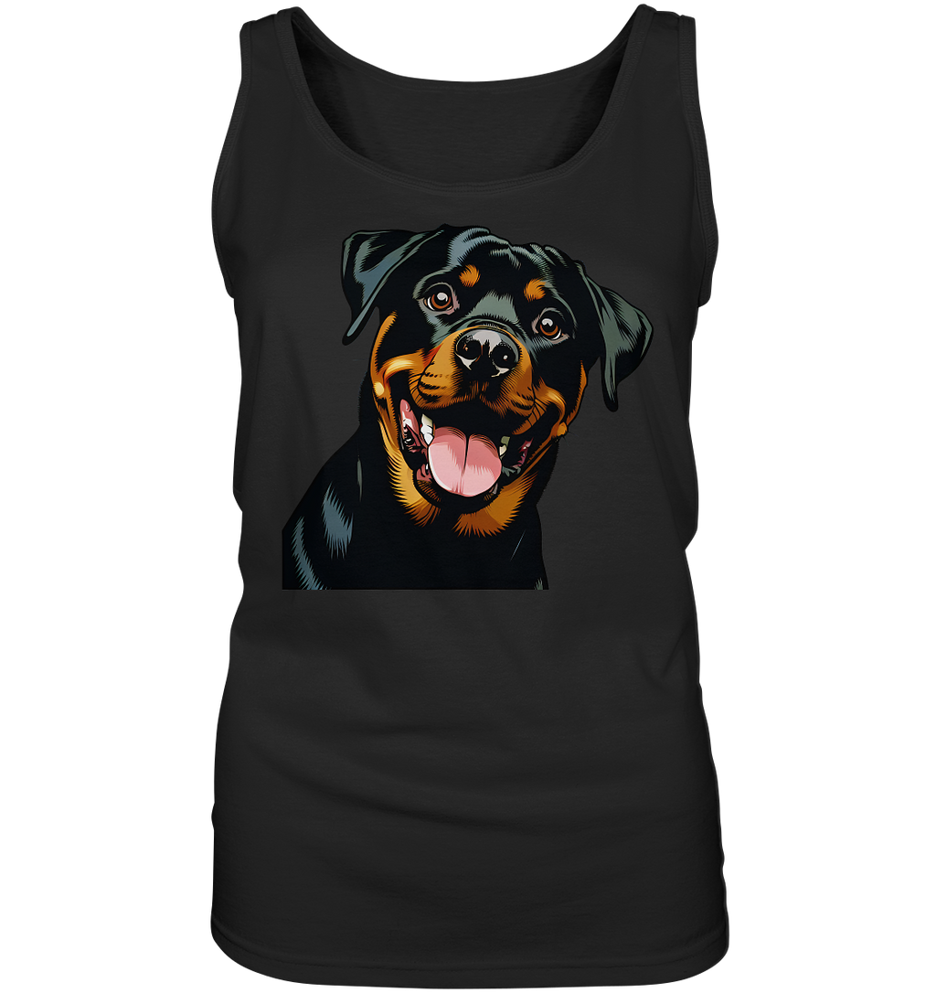 Rottweiler  Comic - personalisierbar - Ladies Tank-Top