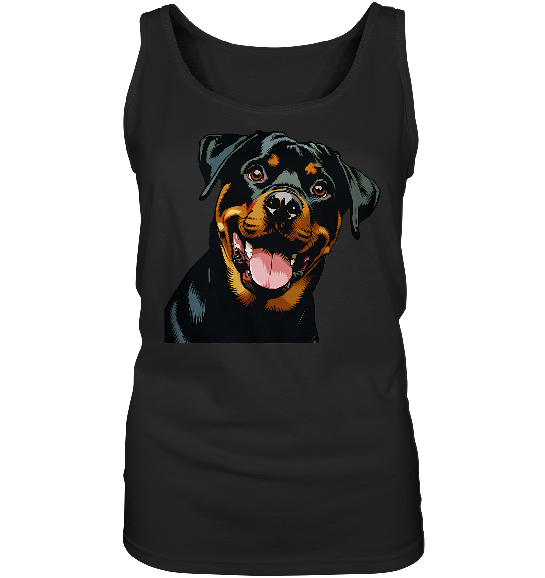 Rottweiler  Comic - personalisierbar - Ladies Tank-Top