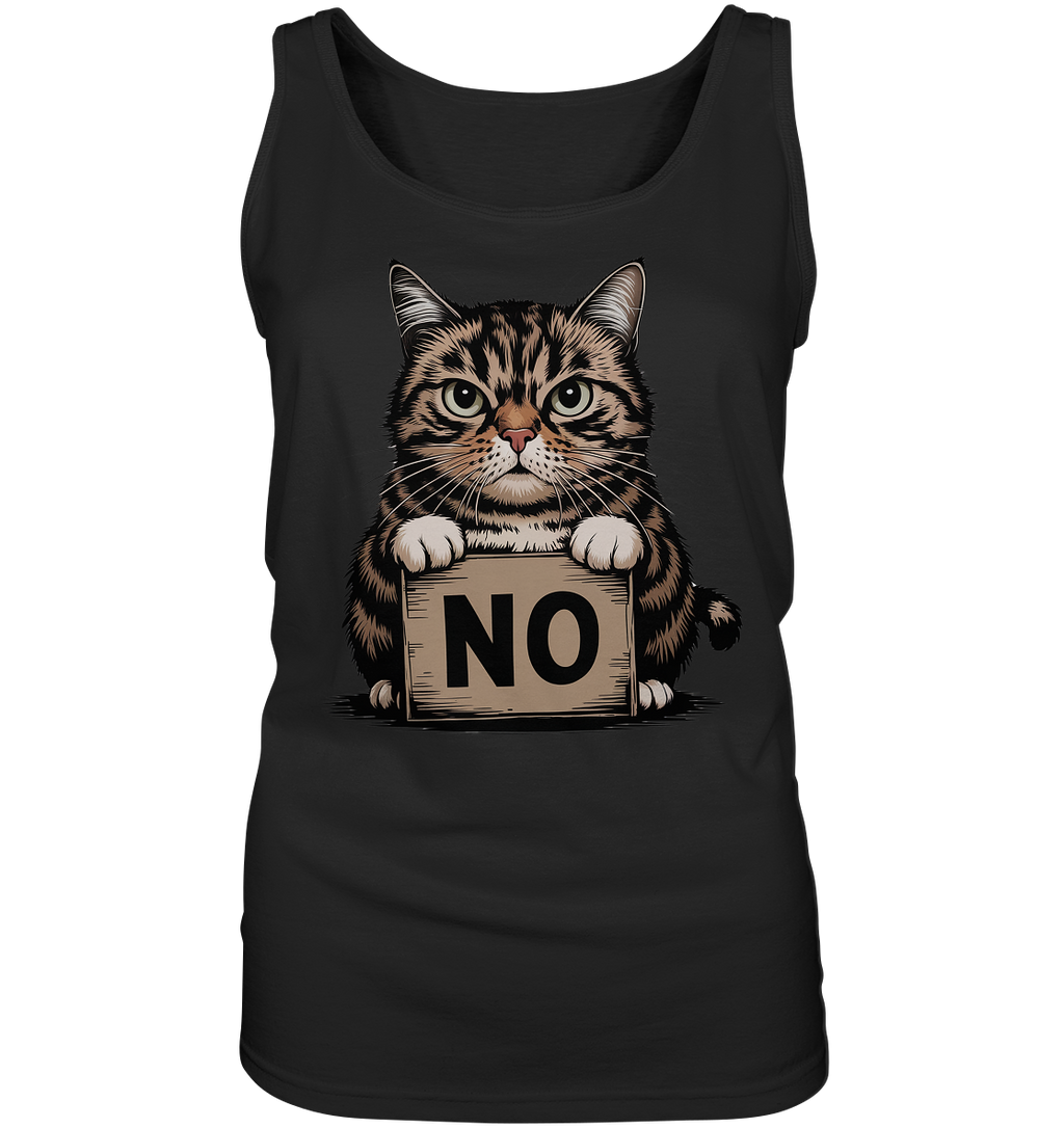 No - Funny Katze  - Ladies Tank-Top