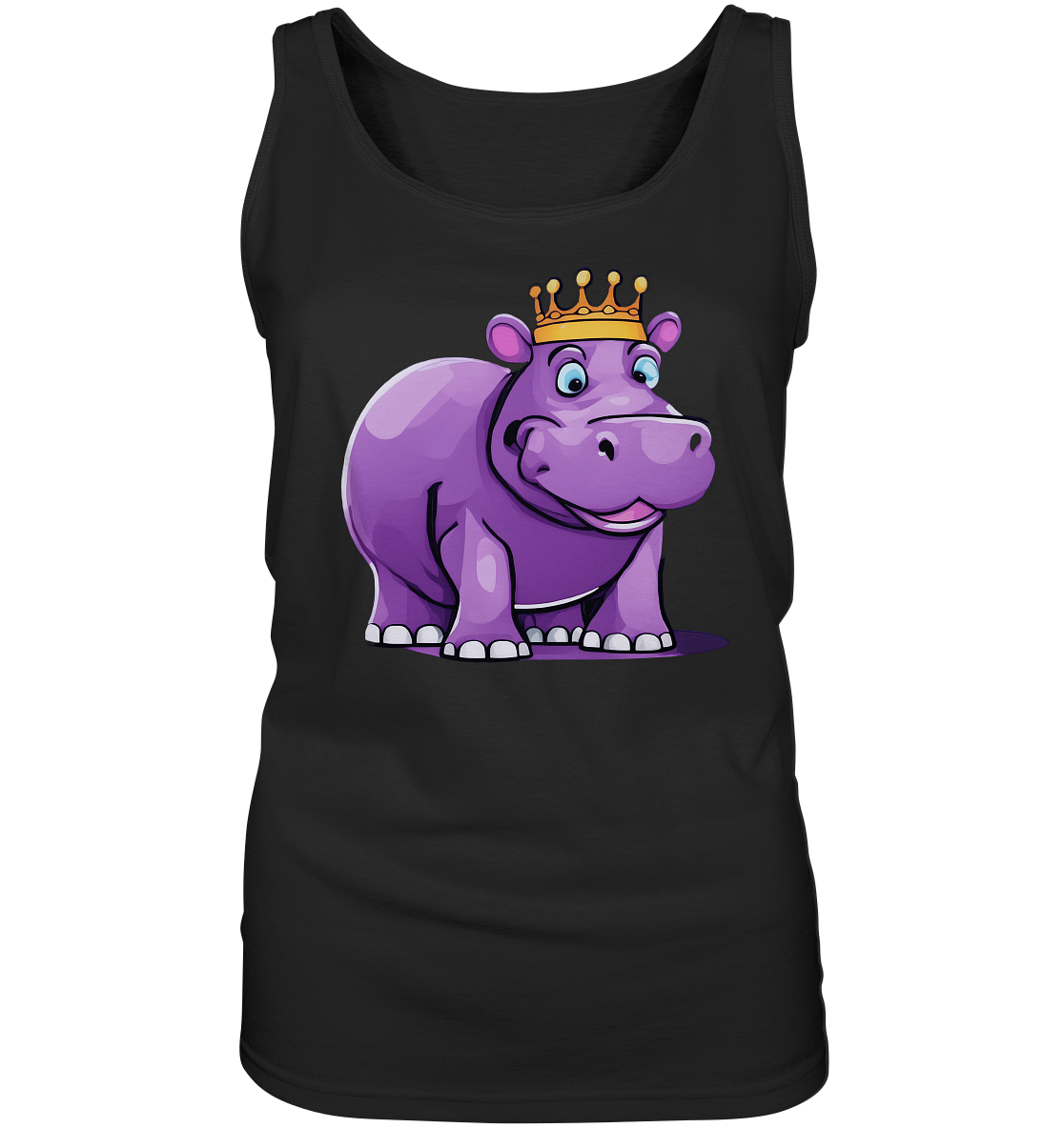 Hippo Queen Cute - personalisierbar - Ladies Tank-Top