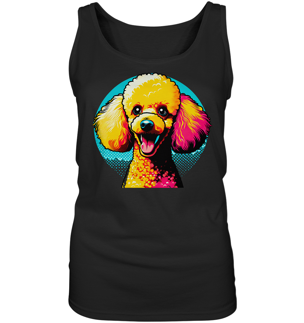 Pudel Pop Art - personalisierbar - Ladies Tank-Top