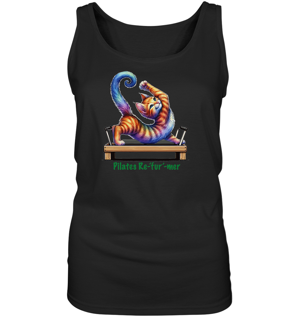 Pilates Reformer Re-fur-mer Katze lustig - Ladies Tank-Top