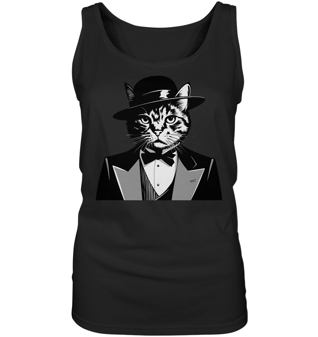Godfather Katze Mafia - personalisierbar  - Ladies Tank-Top