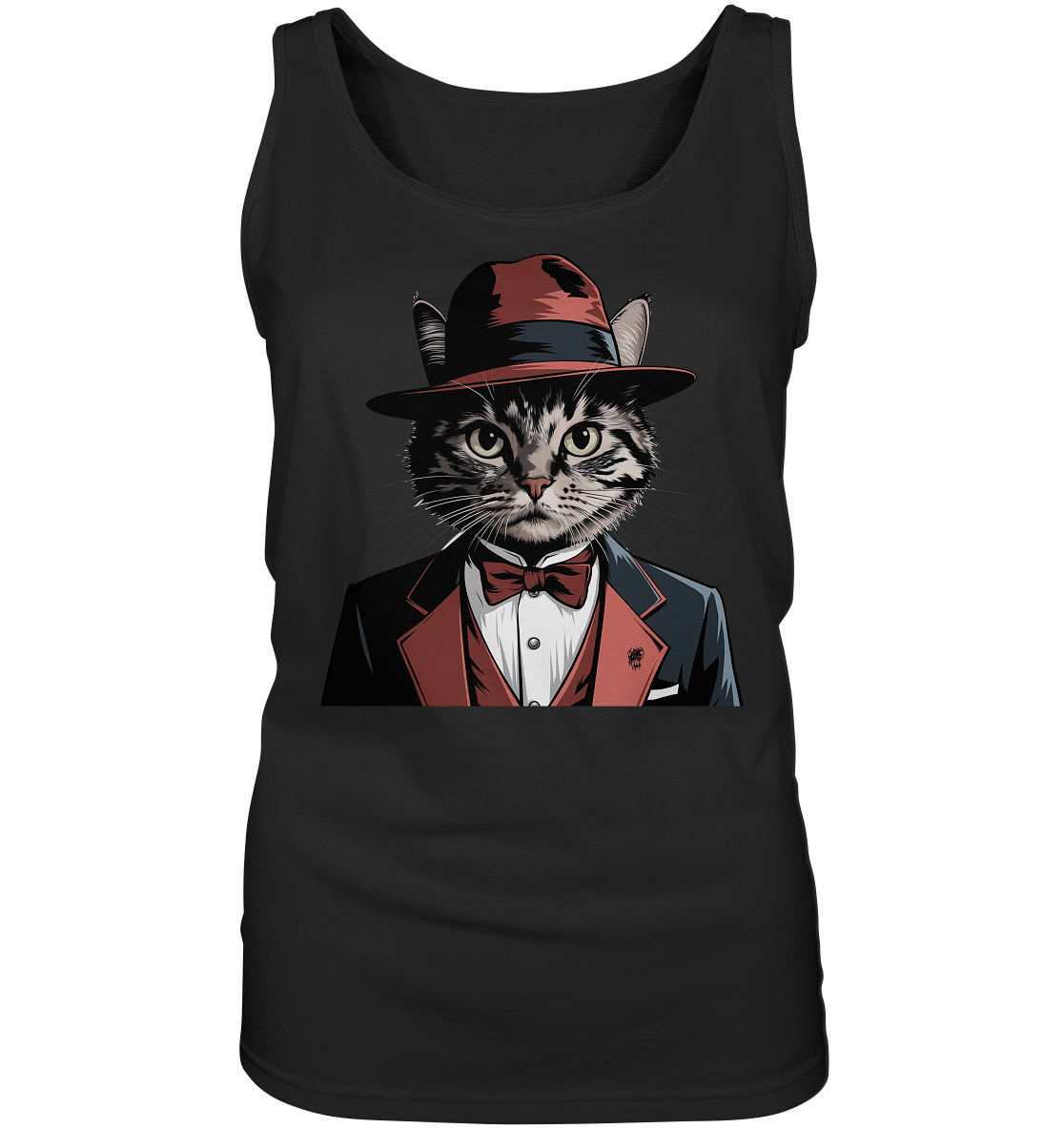 Godfather Catmother Katze Mafia - personalisierbar  - Ladies Tank-Top