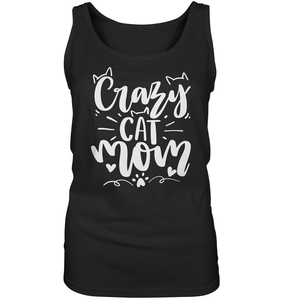 Crazy cat Mom - Ladies Tank-Top