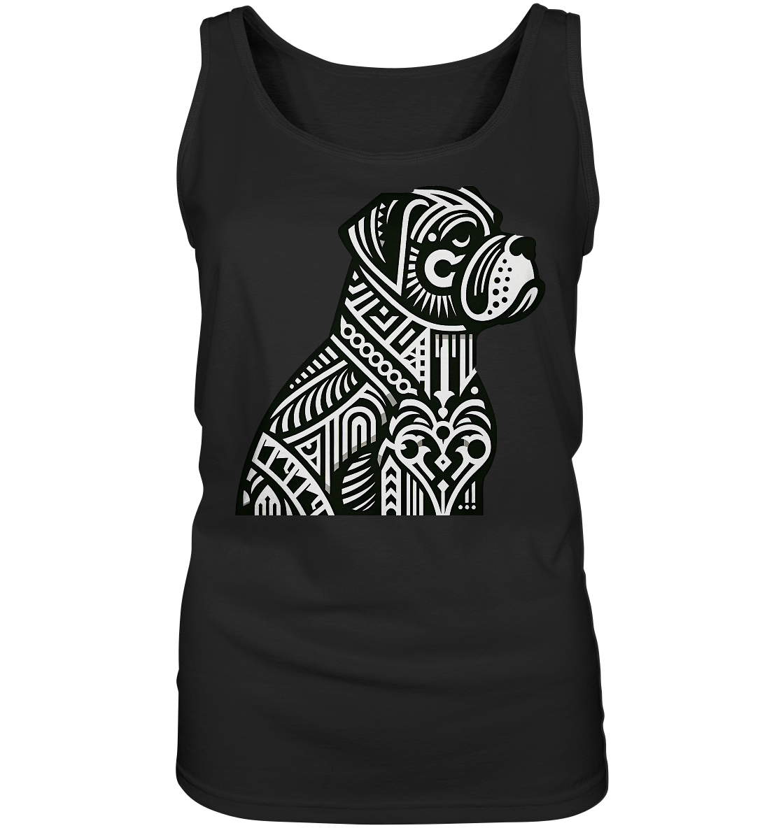 Hund Mastif Art Deco  - personalisierbar - Ladies Tank-Top