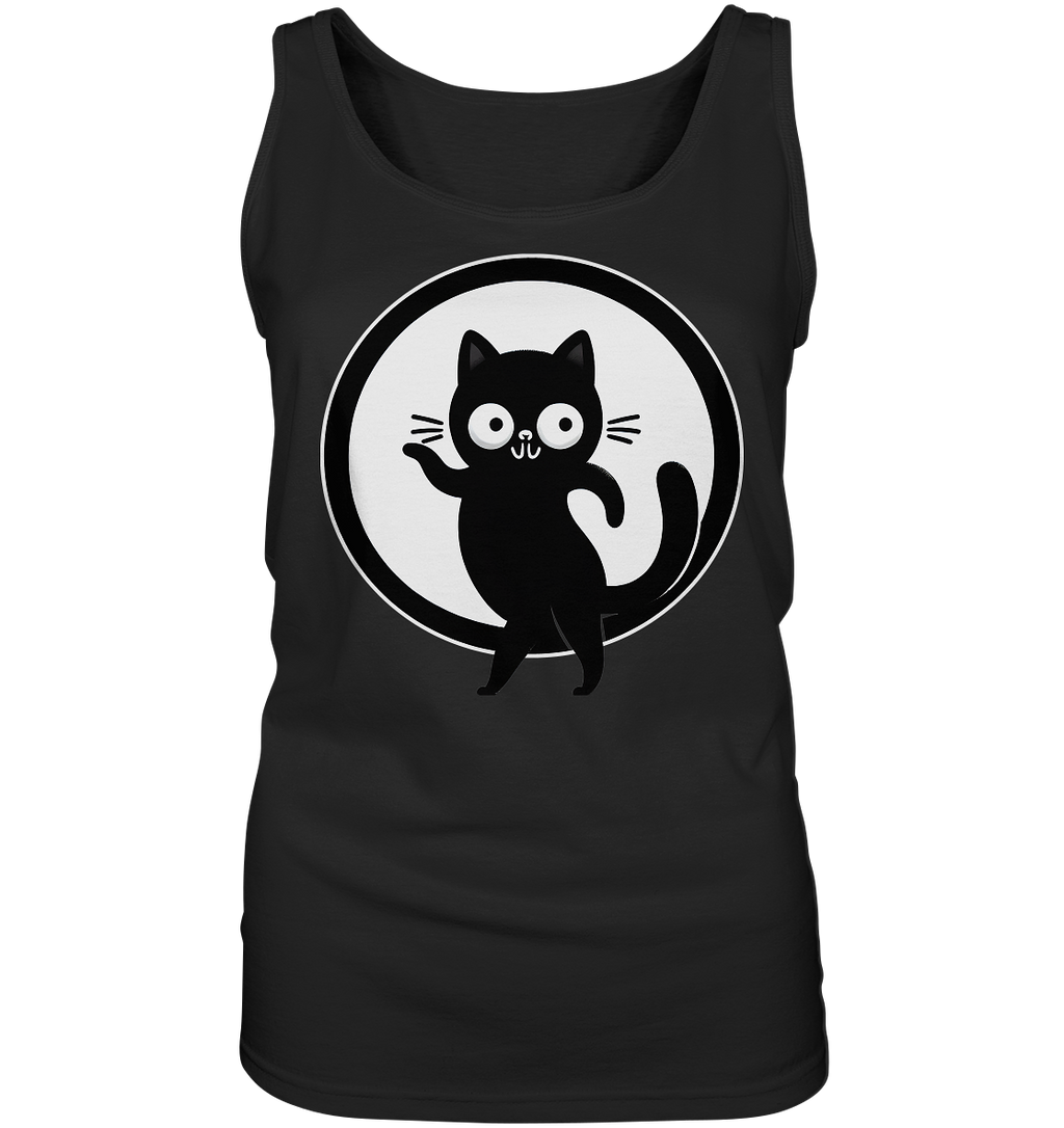Dancing Cat Logo - Ladies Tank-Top