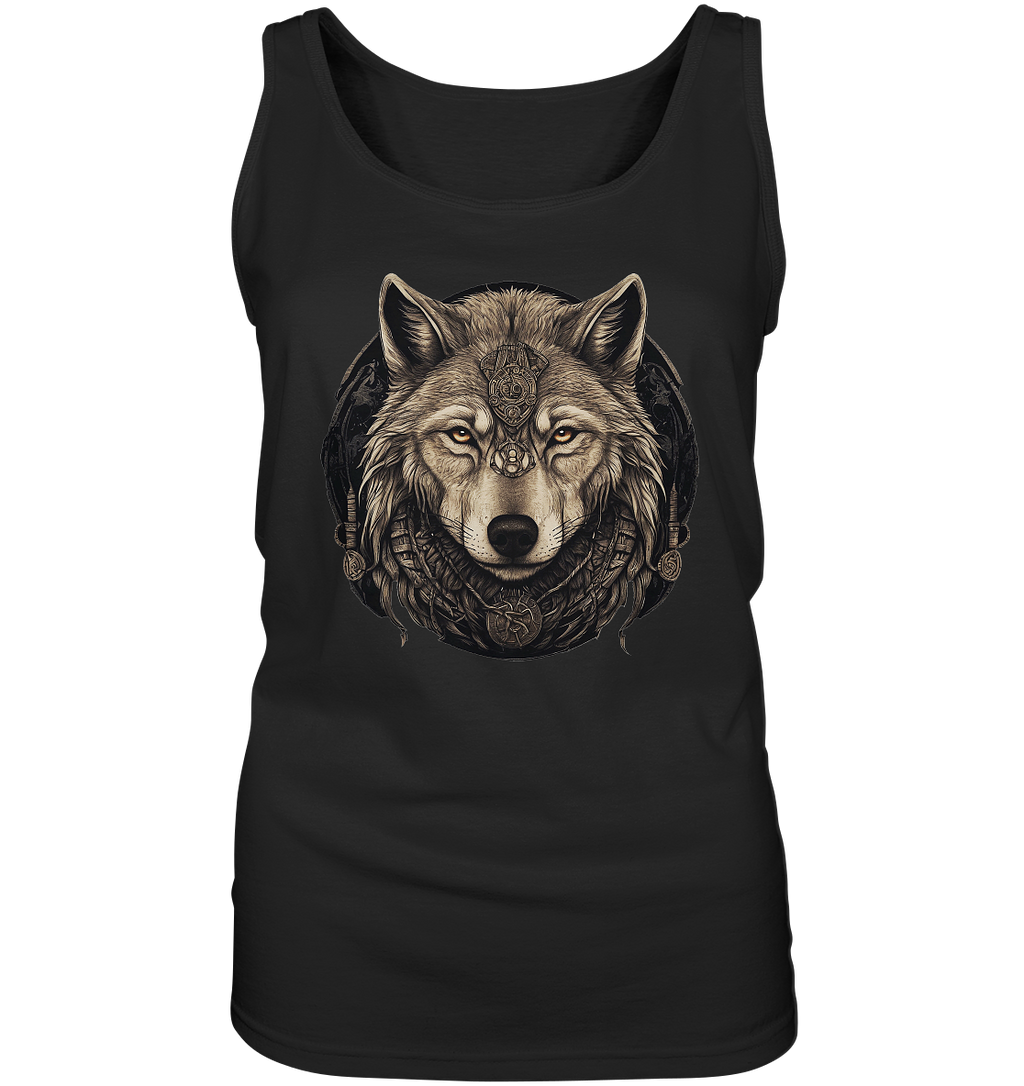 Wolf Fenris Viking Art - Ladies Tank-Top