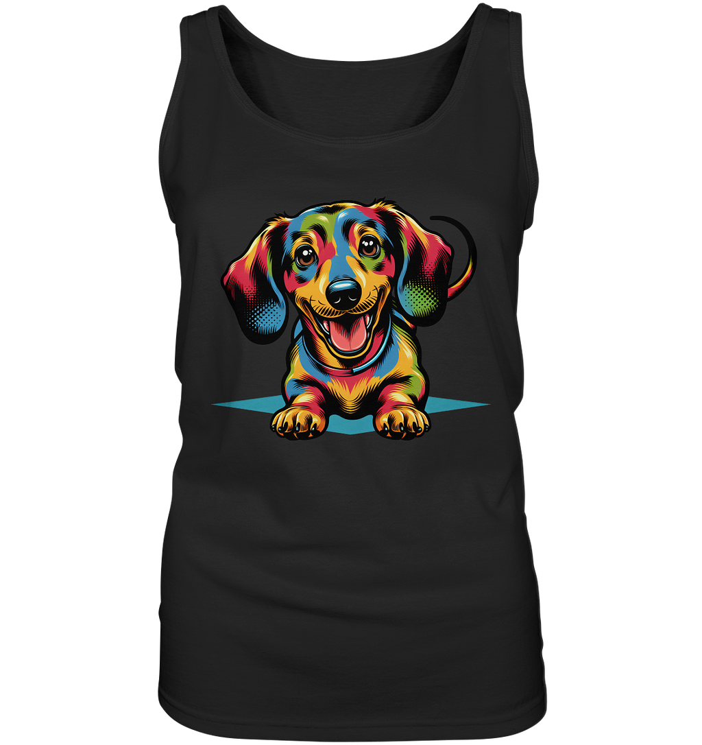 Happy Dackel Pop Art - Ladies Tank-Top