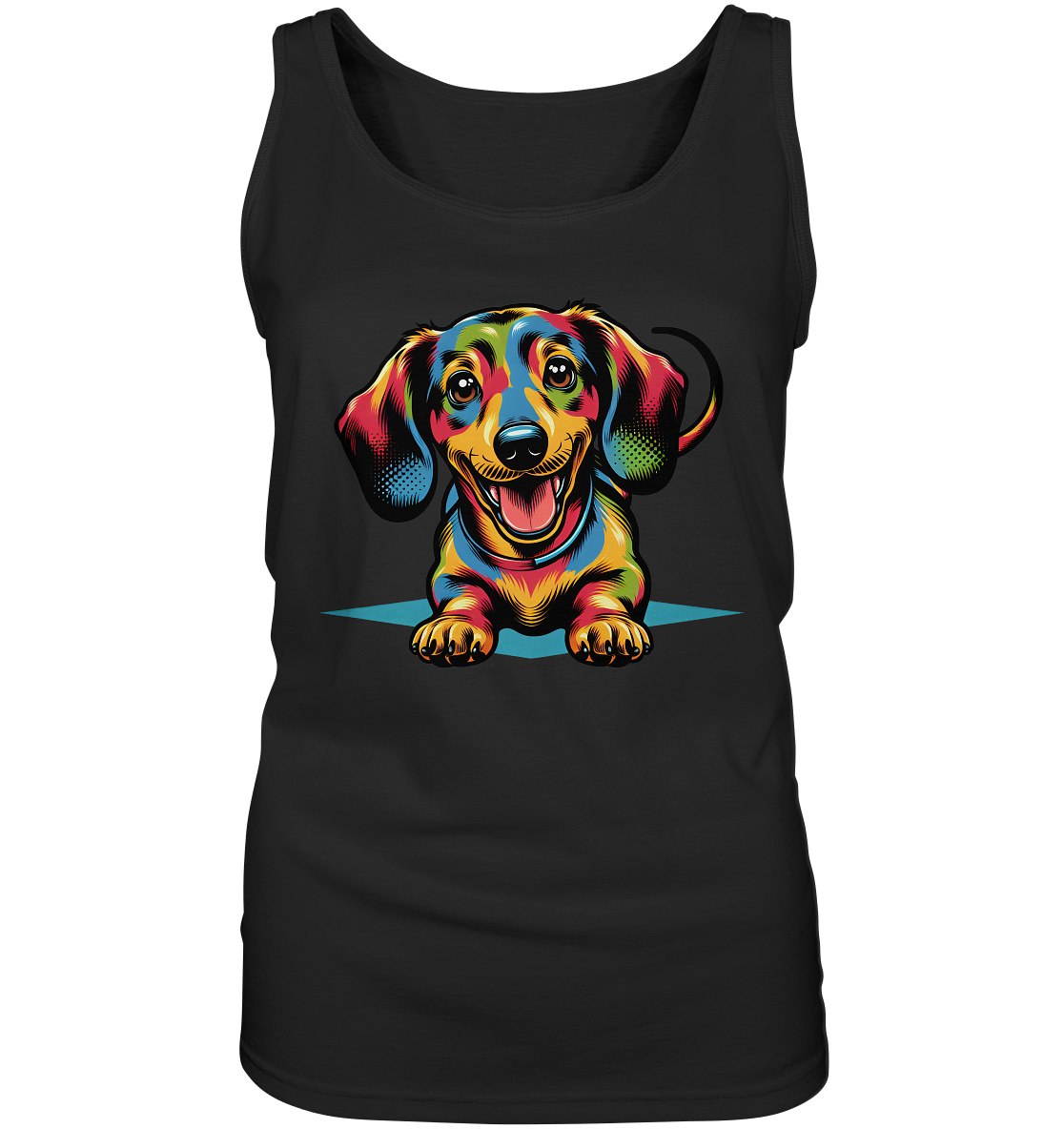 Happy Dackel Pop Art - Ladies Tank-Top