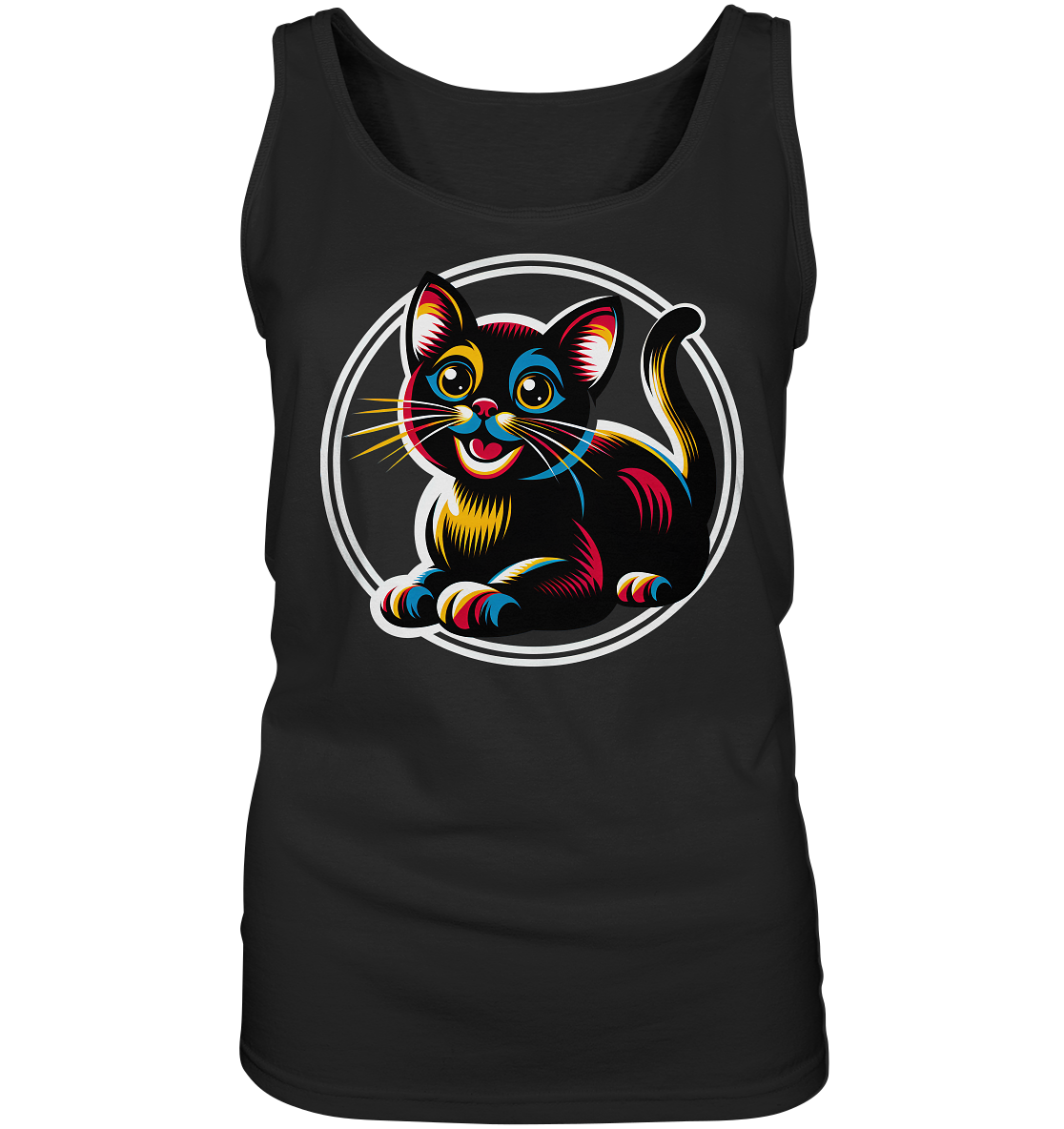 Kätzchen Pop Art - personalisierbar - Ladies Tank-Top