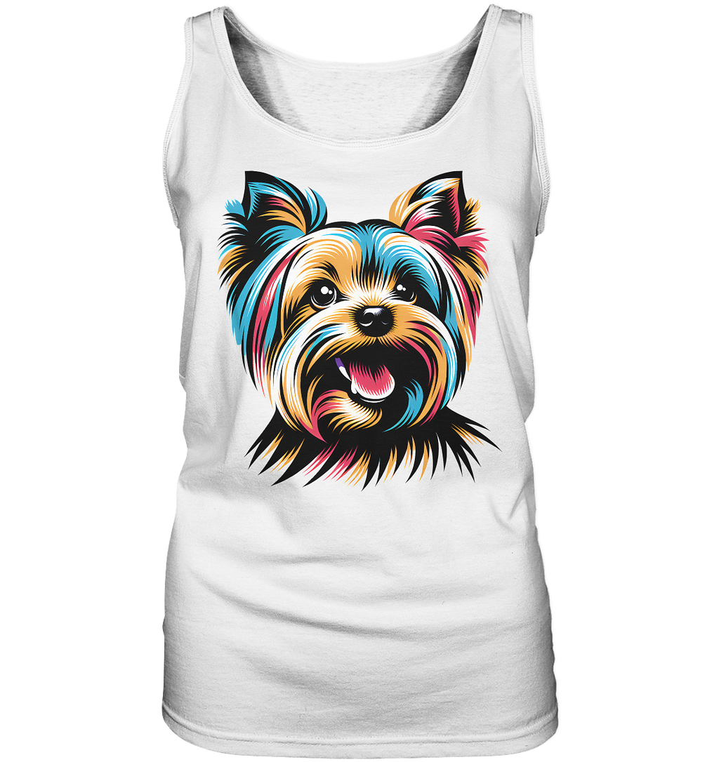 Yorkshire Terrier Pop Art - personalisierbar - Ladies Tank-Top