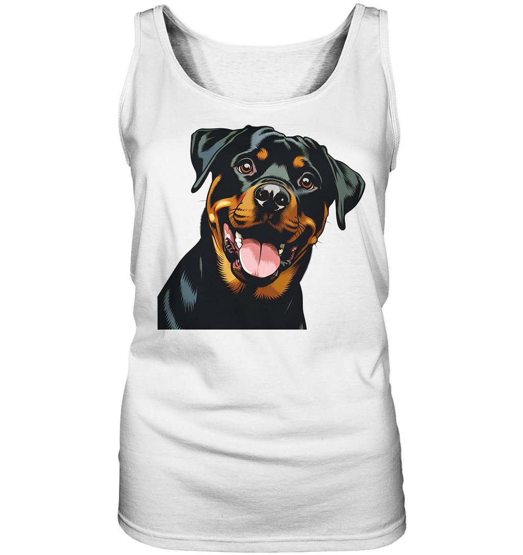 Rottweiler  Comic - personalisierbar - Ladies Tank-Top