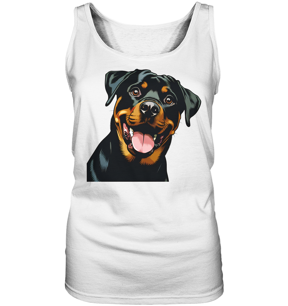Rottweiler  Comic - personalisierbar - Ladies Tank-Top