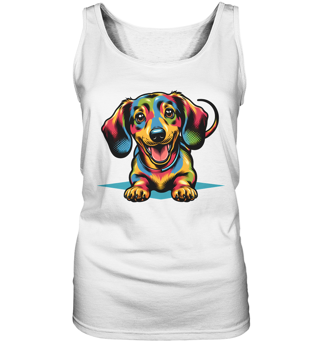 Happy Dackel Pop Art - Ladies Tank-Top