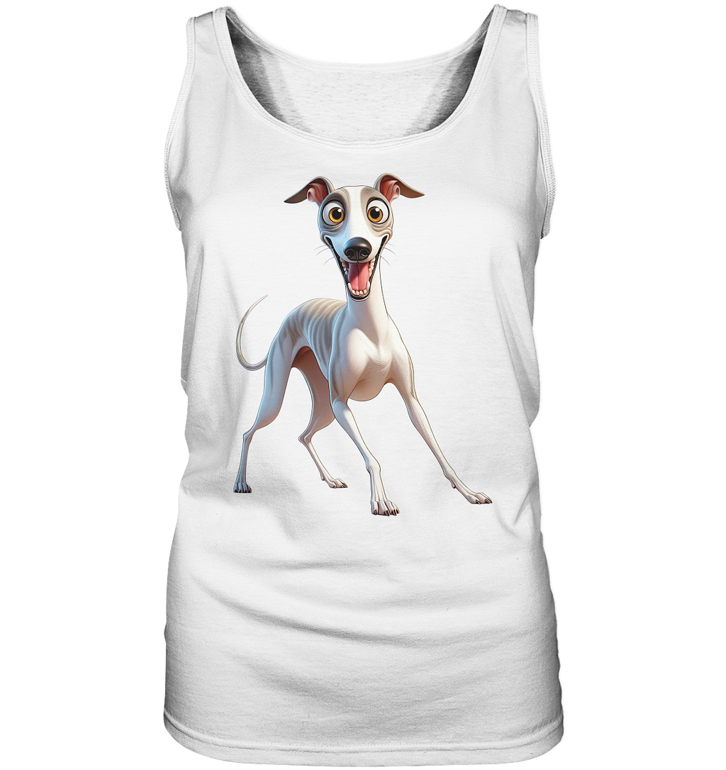 Whippet Cartoon personalisierbar - Ladies Tank-Top