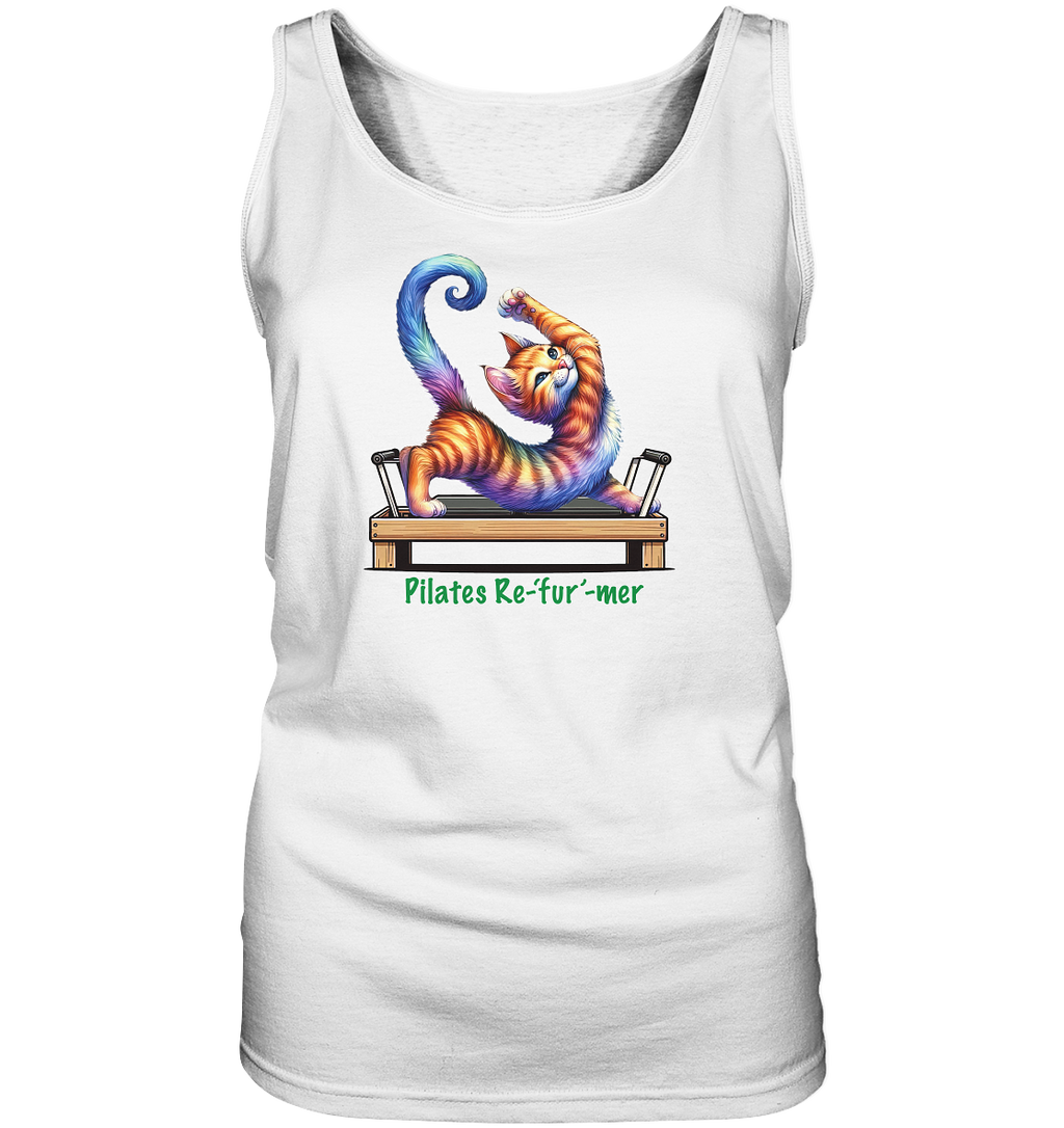 Pilates Reformer Re-fur-mer Katze lustig - Ladies Tank-Top