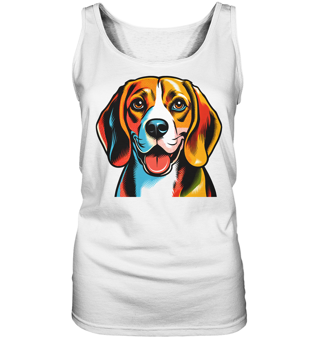 Beagle Pop Art - Personalisierbar - Ladies Tank-Top