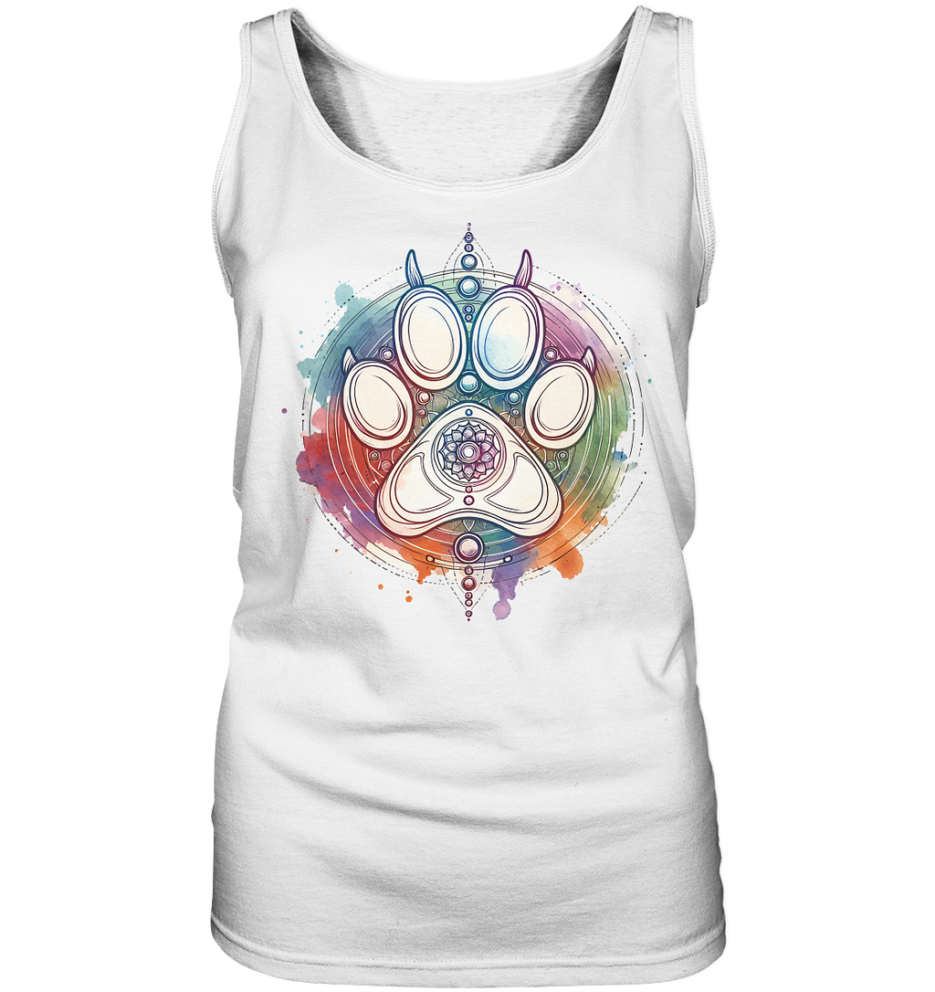 Modernes Design Chakra mit Pfote - Ladies Tank-Top