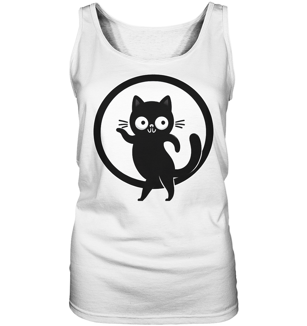 Dancing Cat Logo - Ladies Tank-Top