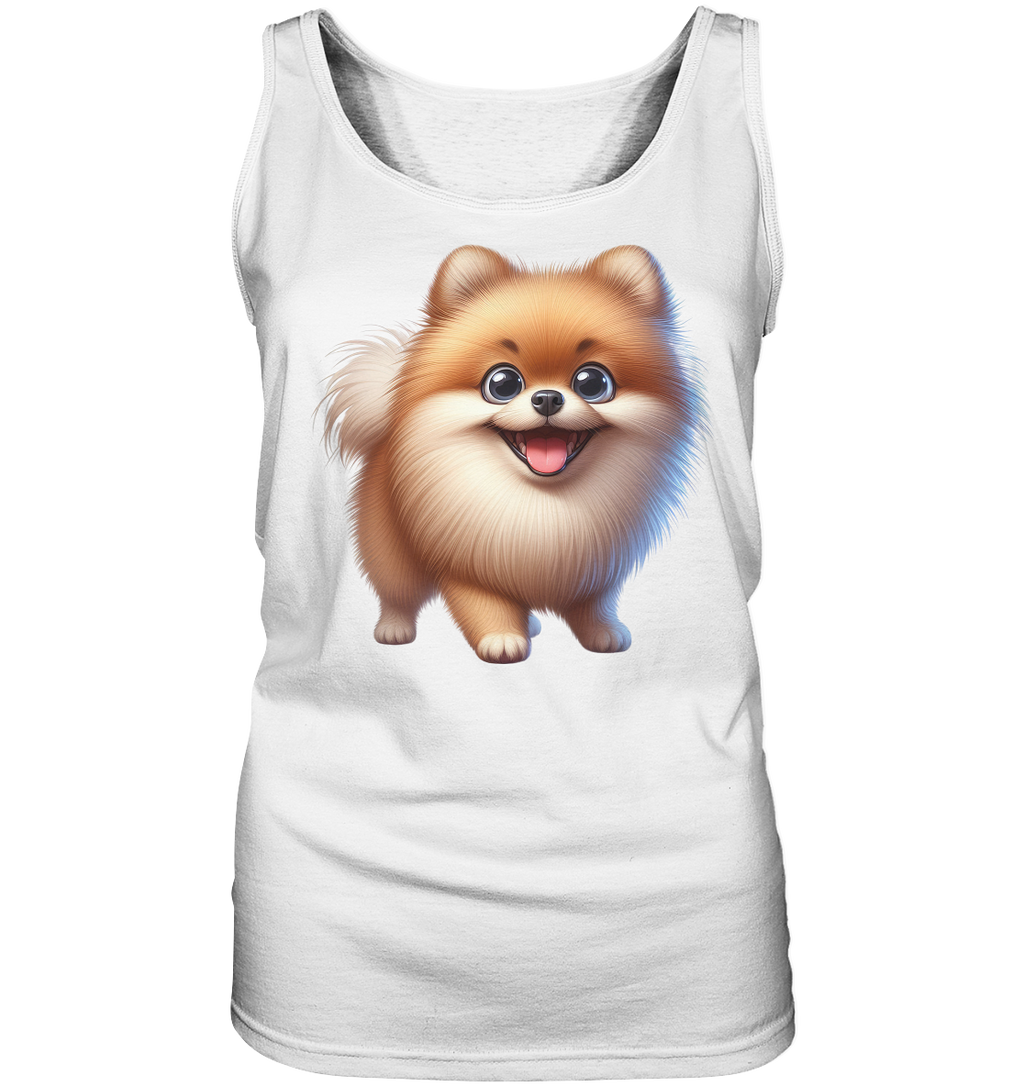 Pomeranien Cartoon - personalisierbar - Ladies Tank-Top