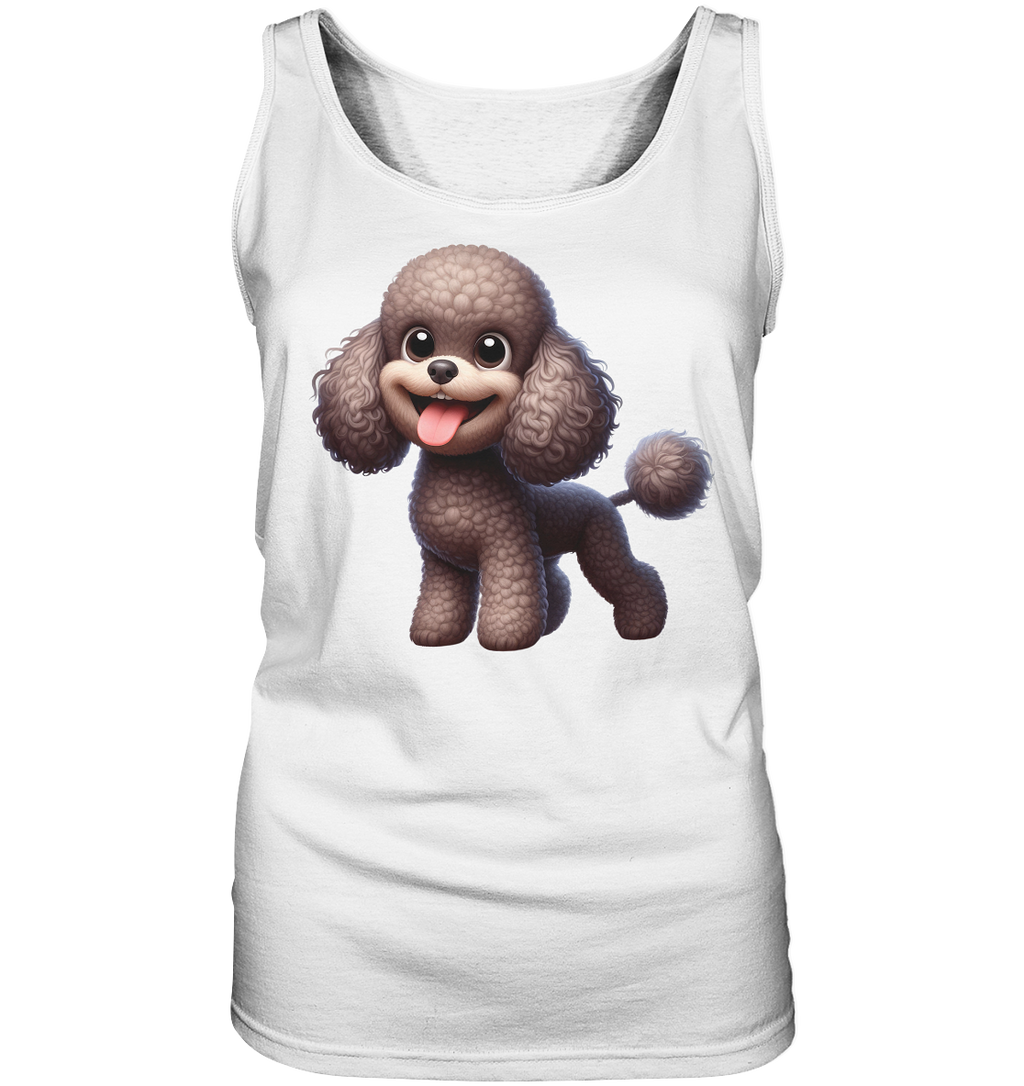 Pudel Comic - personalisierbar - Ladies Tank-Top