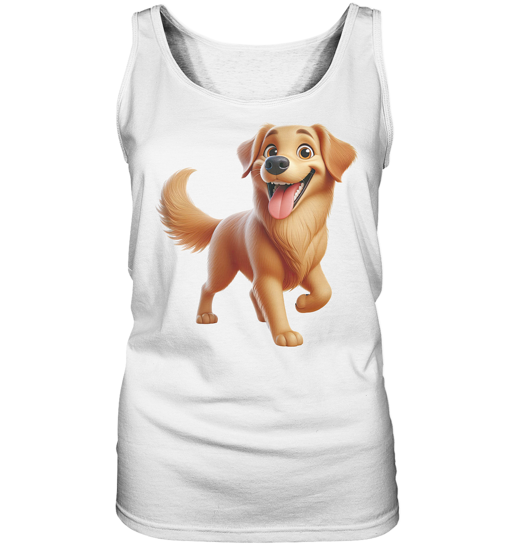 Golden Retriever Comic - personalisierbar - Ladies Tank-Top