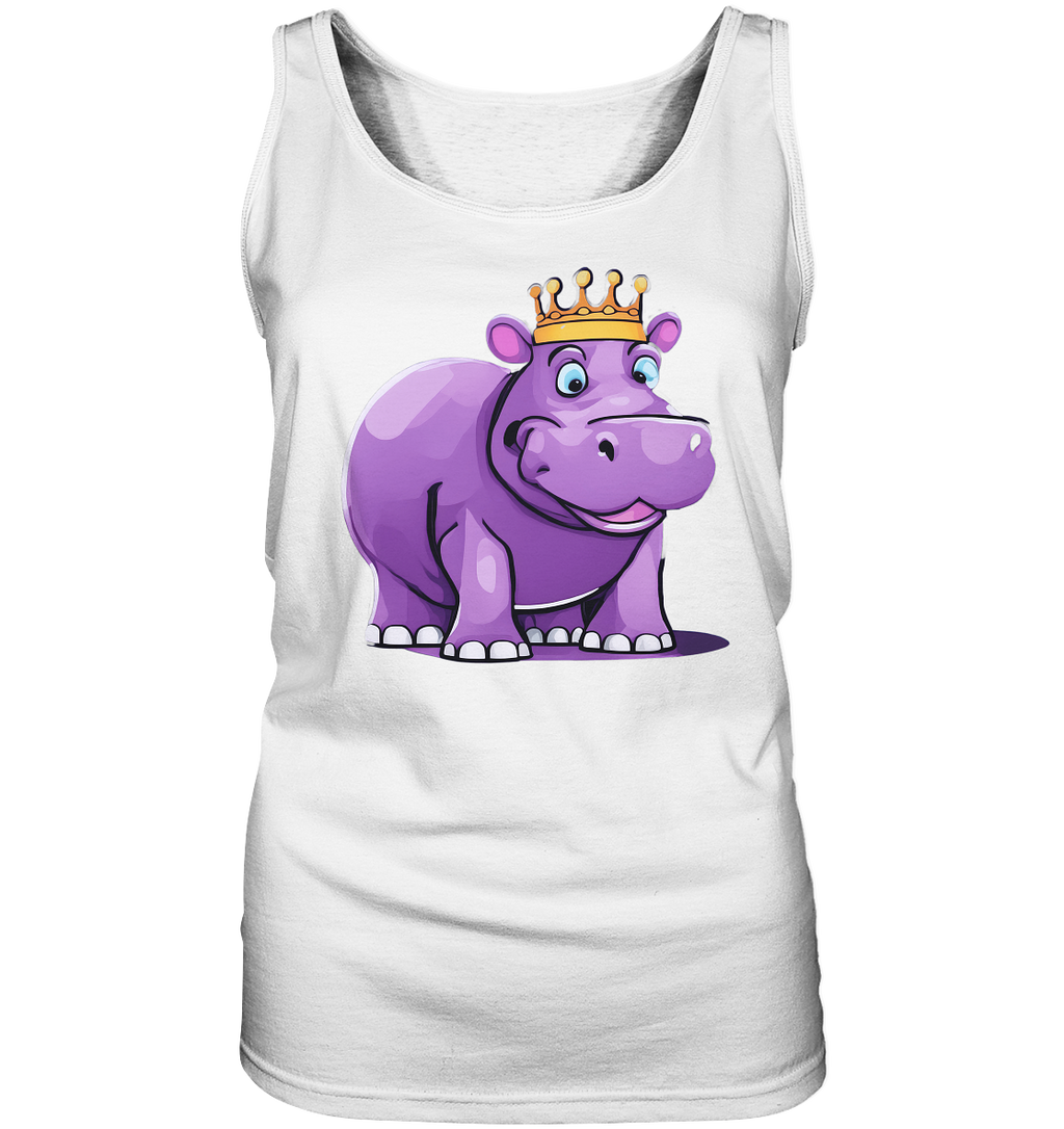 Hippo Queen Cute - personalisierbar - Ladies Tank-Top