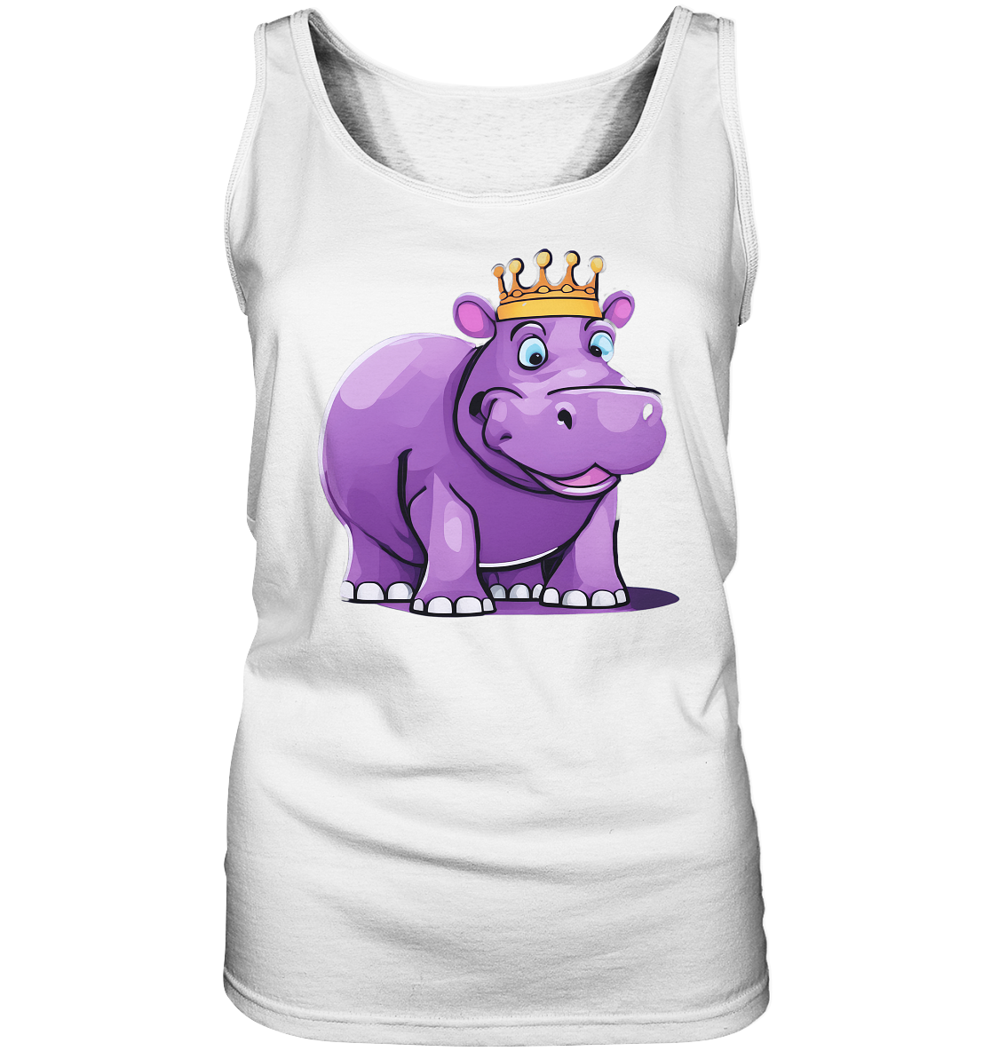 Hippo Queen Cute - personalisierbar - Ladies Tank-Top