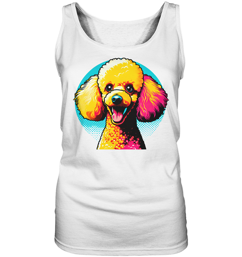 Pudel Pop Art - personalisierbar - Ladies Tank-Top