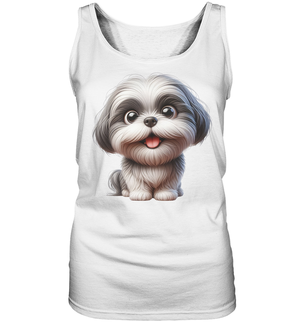 Shih Tzu Cartoon Dog - personalisierbar - Ladies Tank-Top