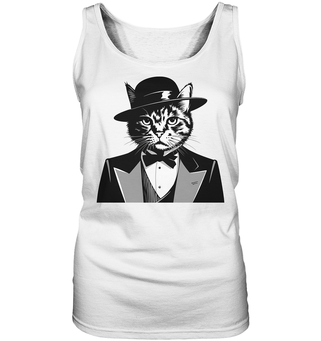 Godfather Katze Mafia - personalisierbar  - Ladies Tank-Top