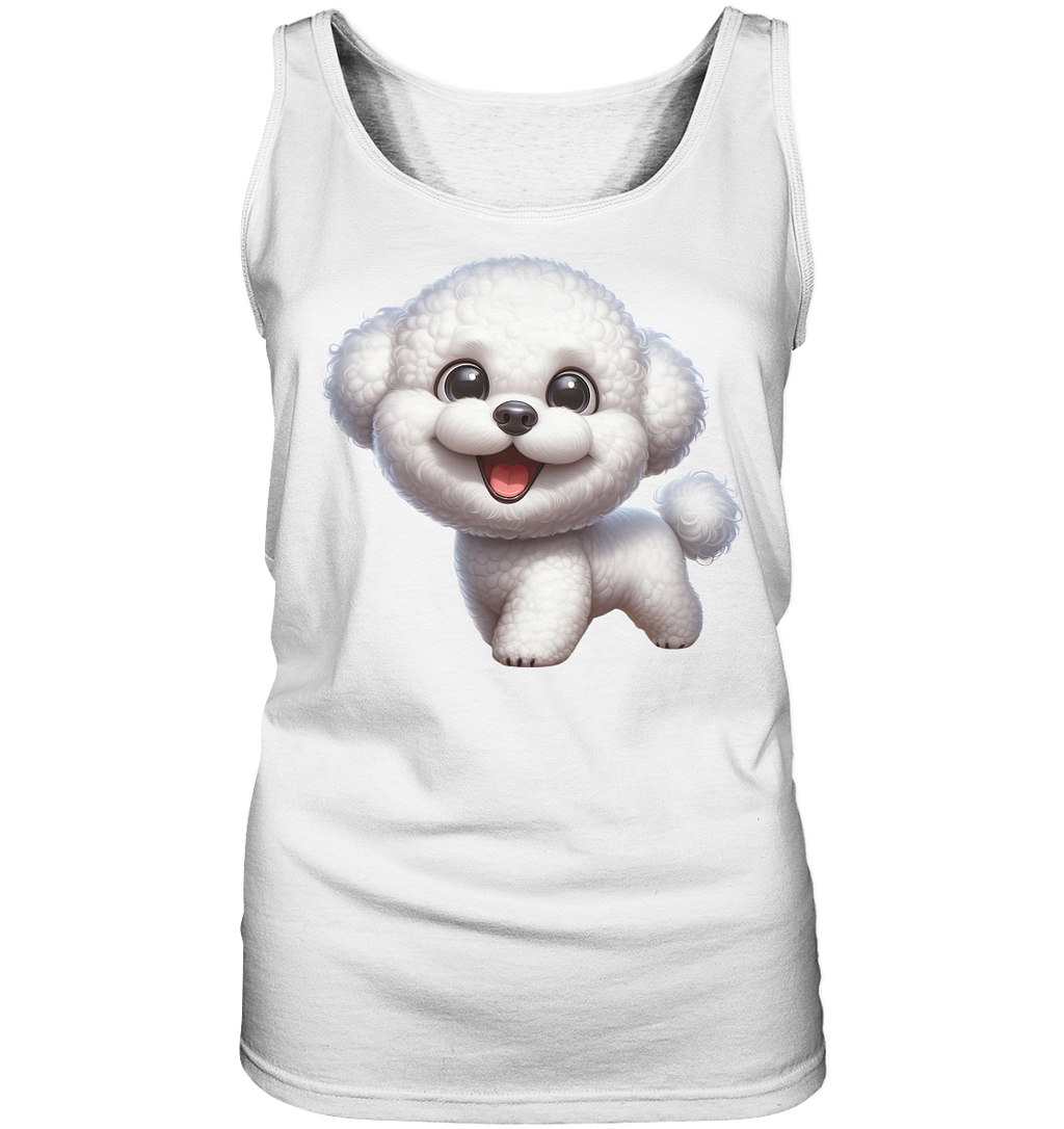 Bichon Frisé Cartoon personalisierbar - Ladies Tank-Top