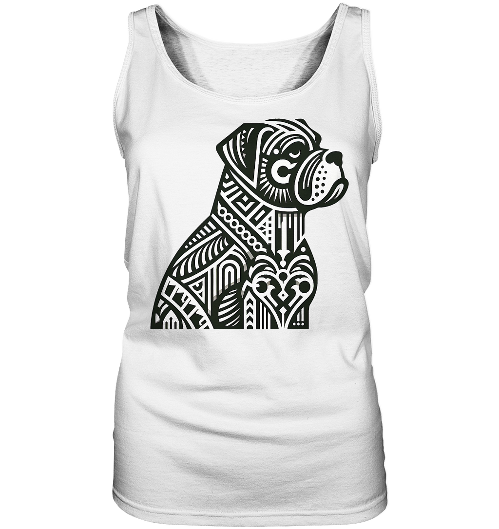 Hund Mastif Art Deco  - personalisierbar - Ladies Tank-Top