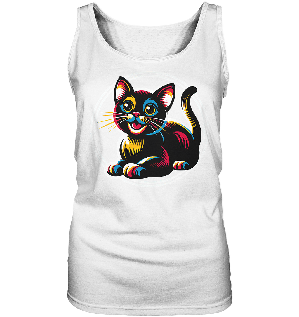 Kätzchen Pop Art - personalisierbar - Ladies Tank-Top