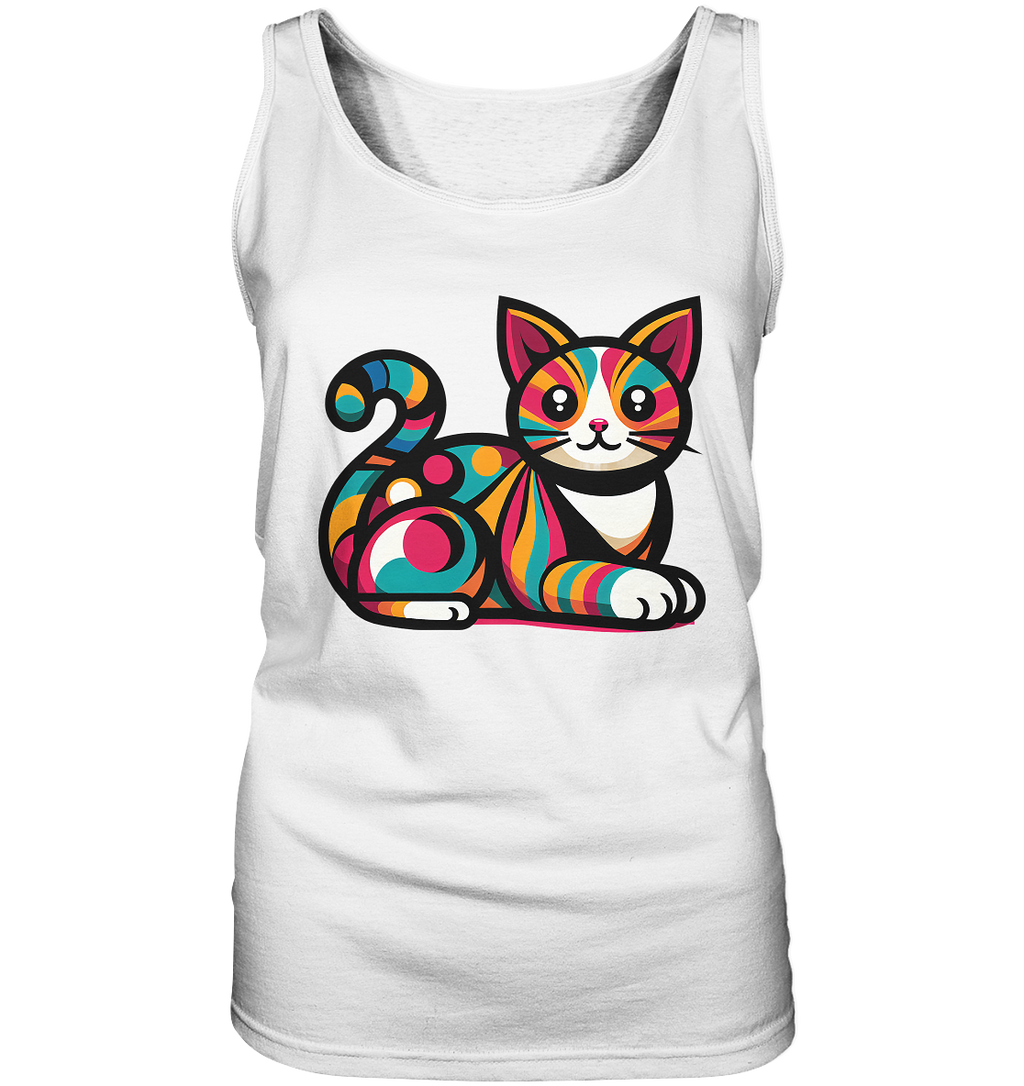 Katze Popart Design - Ladies Tank-Top