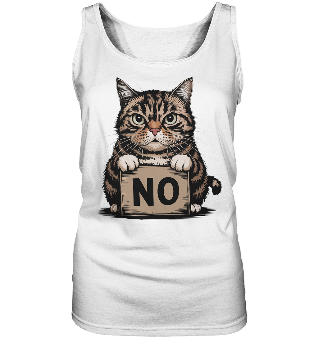 No - Funny Katze  - Ladies Tank-Top